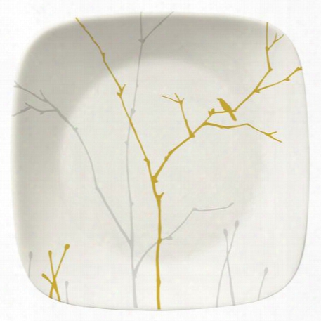 Gilded Woods 6.5" Square Plate