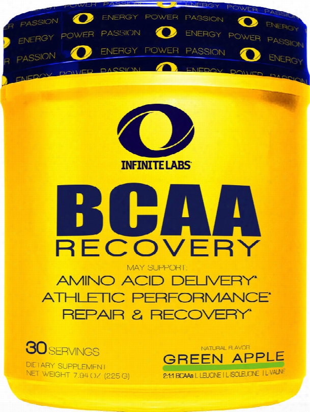 Infinite Labs Bcaa Recovery - 30 Servings Green Apple
