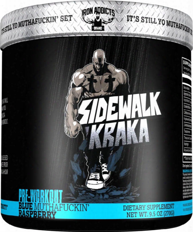 Iron Addicts Sidewalk Kraka - 30 Servings Blue Muthaf*ckin Raspberry