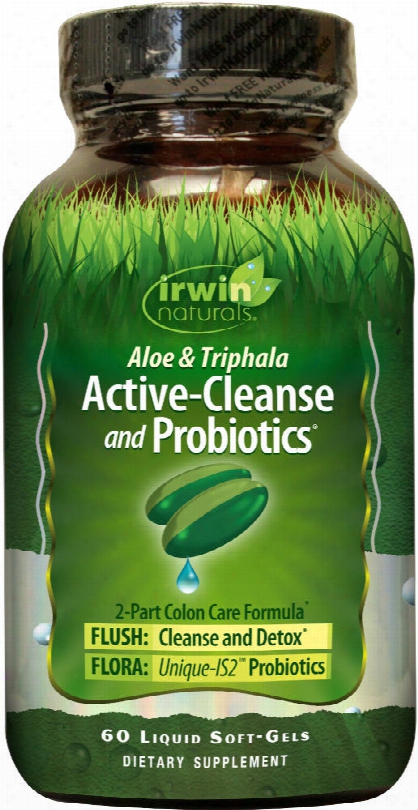 Irwin Naturals Active-cleanse And Probiotics - 60 Softgels