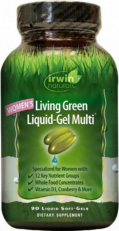 Irwin Naturals Living Green Mul Ti For Women - 90 Softgels