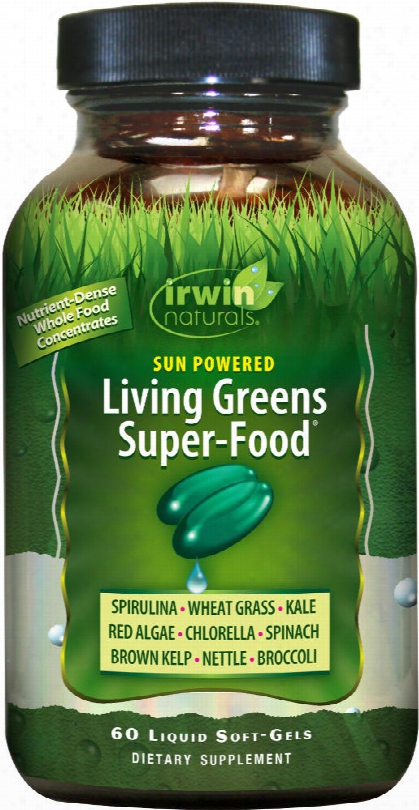 Irwin Naturals Living Greens Super-food - 60 Softgels