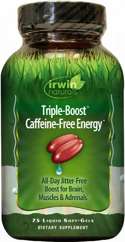 Irwin Naturals Triple-boost Caffeine Free Energy - 75 Softgels