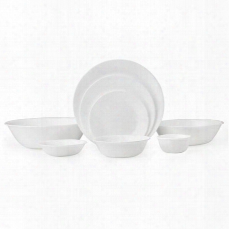 Livingware␞ Winter Frost White 50-pc Dinnerware Set