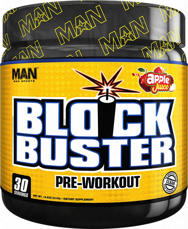 Man Sports Blo Ckbuster - 30 Servings Apple Juice