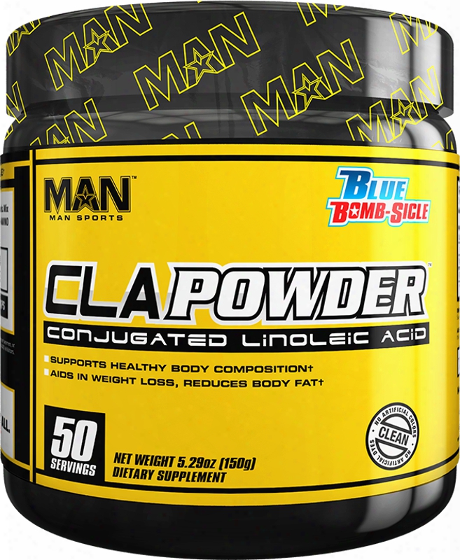 Man Sports Cla Powwder - 50 Servings  Blue Bomb-sicle