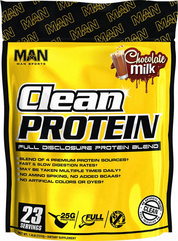 Man Sports Clean Protein - 2lbs Chocolate Milk