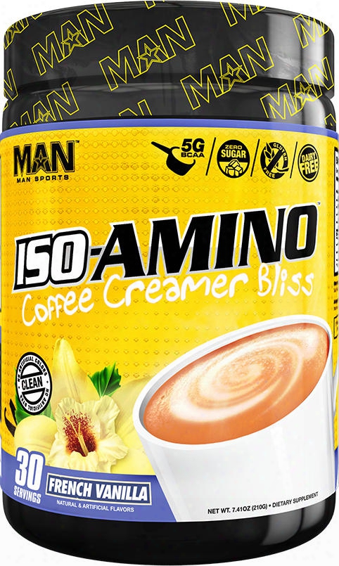 Man Sports Iso-amino Coffee Creamer - 30 Servings French Vanilla