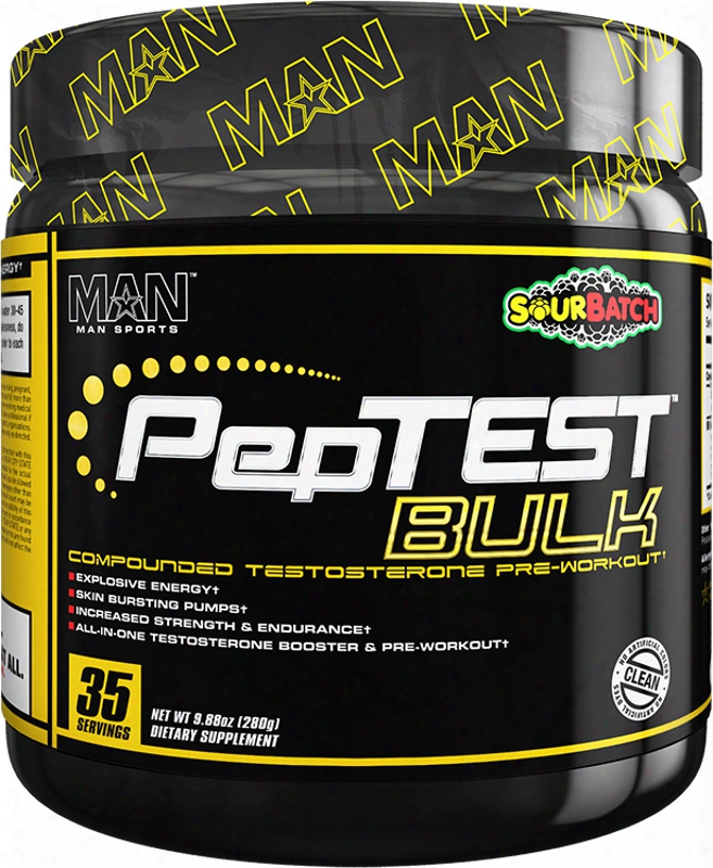 Man Sports Peptest Bulk - 35 Servings Sour Bach