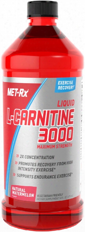 Met-rx Liquid L-carnitine 3000 - 16 Fl. Oz. Natural Watermelon