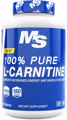 Muscle & Strengt H 100% Pure L-carnitine - 180 Tablets