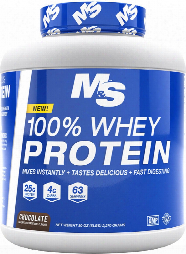Muscle & Strength 100% Whey Protein - 5lbs Chocolate