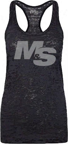 Muscle & Strength Women's Spinal Burnout Tank - Black Xsmall