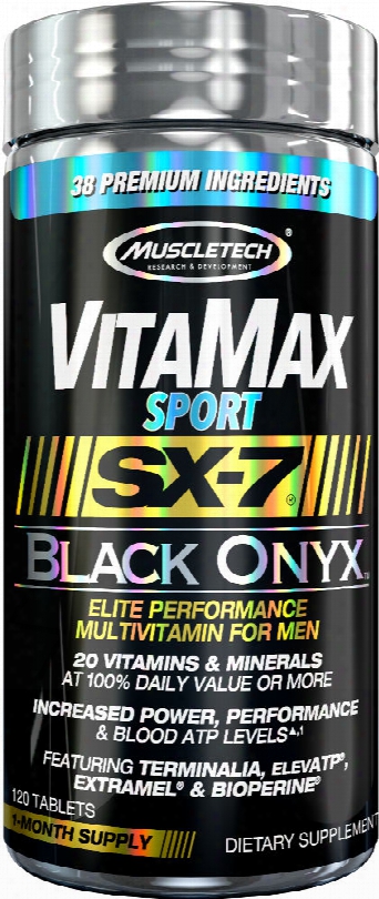 Muscletech Vitamax Sport Sx-7 Black Onyx For Men - 120 Tablets