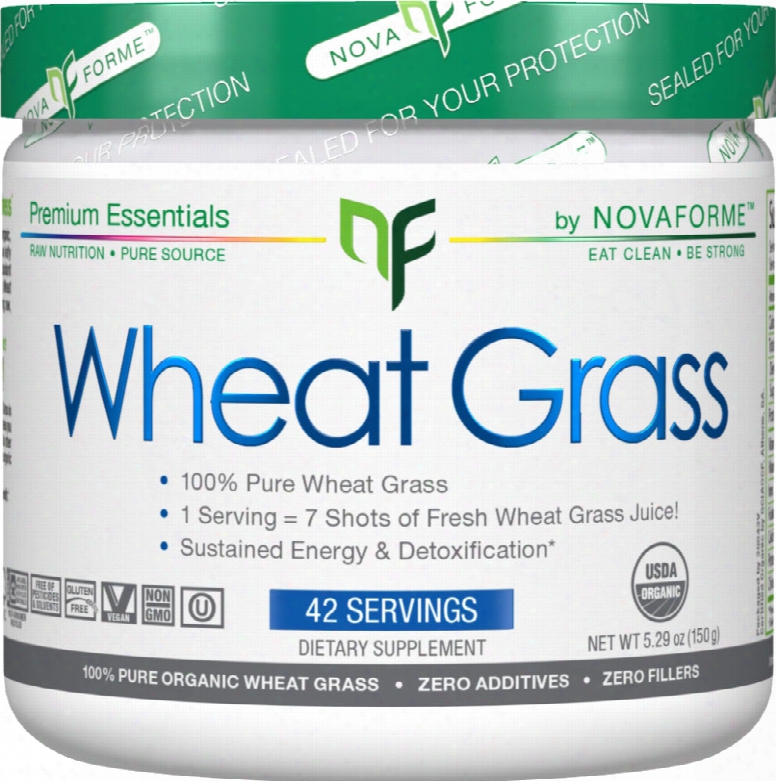 Novaforme Wheat Grass Powder - 42 Servings Unflavored