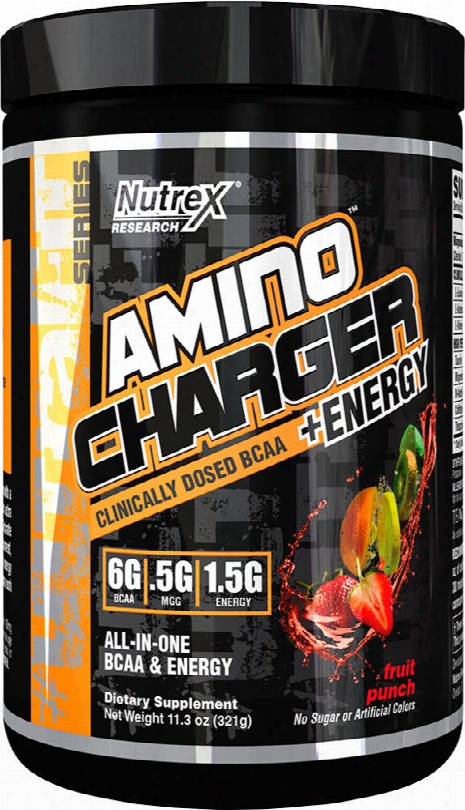 Nutrex Amino Hcarger Plus Energy - 30 Servings Fruit Punch