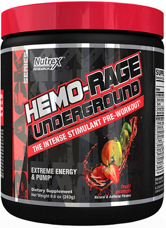 Nutrex Hemo-rage Underground - 30 Servings Fruit Punch