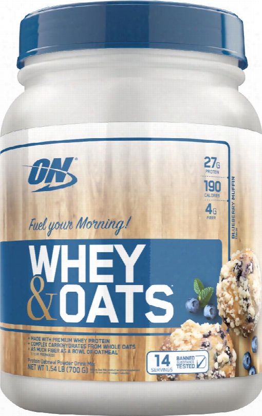 Optimum Nut Rition Whey & Oats - 14 Servings Blueberry Muffin