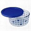 Simply StoreÂ® 4 Cup Blue Hearts Storage Dish w/ Lid