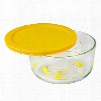 Simply StoreÂ® 4 Cup Yellow Birds Storage Dish w/ Lid