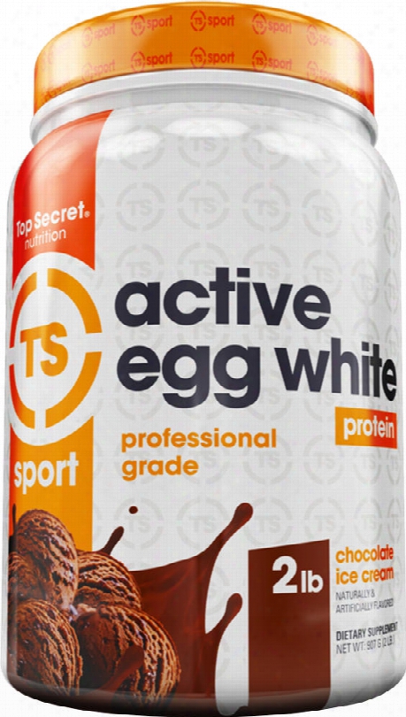 Top Secret Nutrition Active Egg White Protein - 2lbs Chocolate Ice Cre