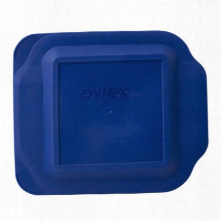 Watercolor Collection␞ 8" Square Baking Dish, Blue Plastic Lid