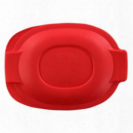 2.5-qt Oval Roaster Plastic Lid, Red