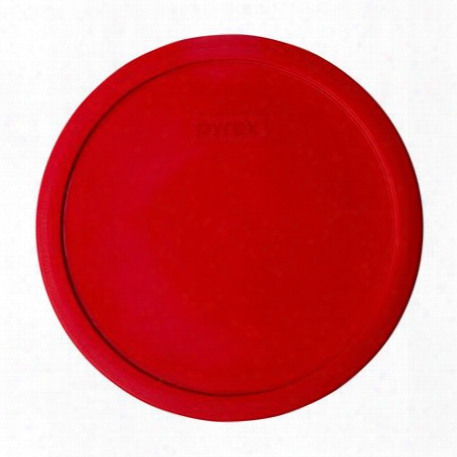 2.5-qt Round Plastic Lid, Red