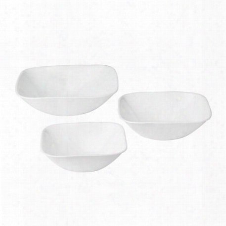 Boutique␞ Vivid White 3-pc Serving Bowl Set