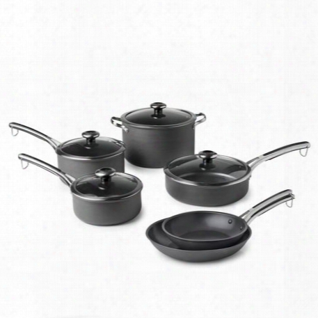 Clean Pan␞ 10-pc Hard Anodized Aluminum Non-stick Cookware Set