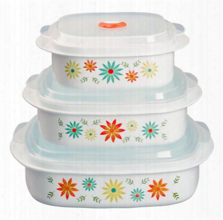 Coordinates Happy Days 6-pc Microwave Set