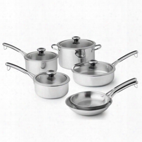 Copper Confidence Core␞ 10-pc Stainless Steel Cookware Set