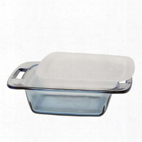 Easy Grab 8" Square Baking Dish W/ Lid, Atlantic Blue