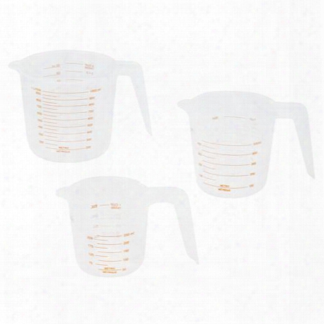 Essentials 3-pc White Measuring Cup Set