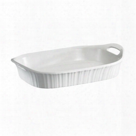 French White 3-qt Oblong Casserole