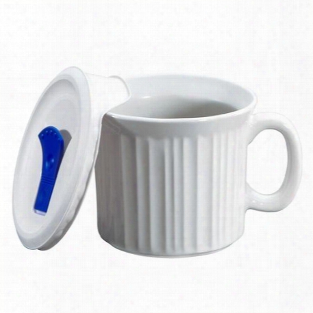 French White Pop-ins 20-oz Mug W/ Vented Lid