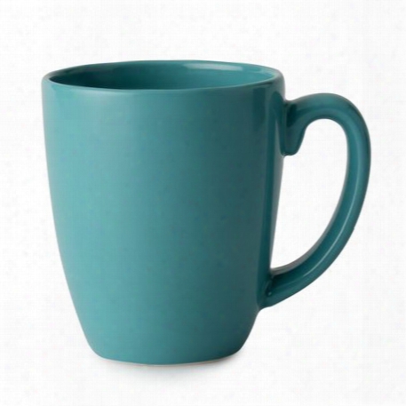 Livingware␞ 11-oz Teal Stoneware Mug, Santorini Sky