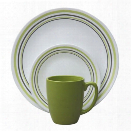 Livingware␞ Garden Sketch Bands 16-pc Dinnerware Set