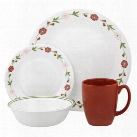 Livingware␞ Spring Pink 16-pc Dinnerware Set