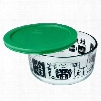 Simply StoreÂ® 4 Cup Football Fanatic Storage Dish w/ Green Lid