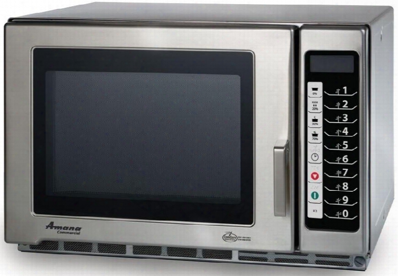 Rfs12ts Commercial Microwave Oven With 1.2 Cu. Ft. Capacity 5 Power Levels 100 Programmable Menu In Stainless