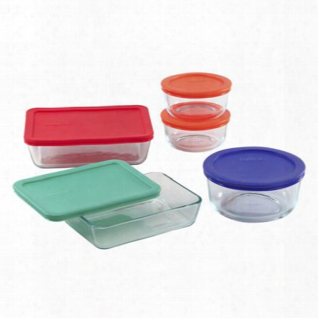 Simply Store 10-pc Set W/ Multi-colored Lids