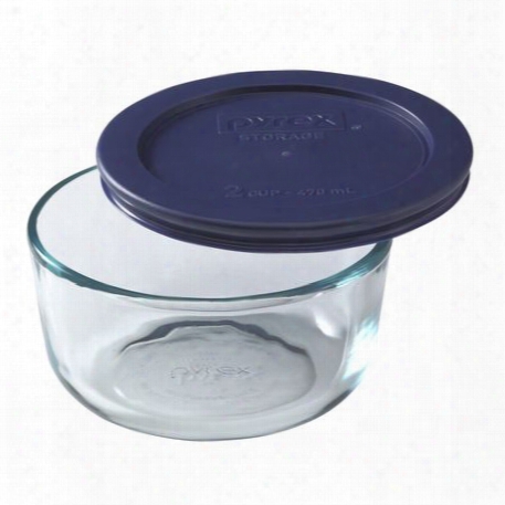 Simply Store 2 Cup Round Dish W/ Blue Lid