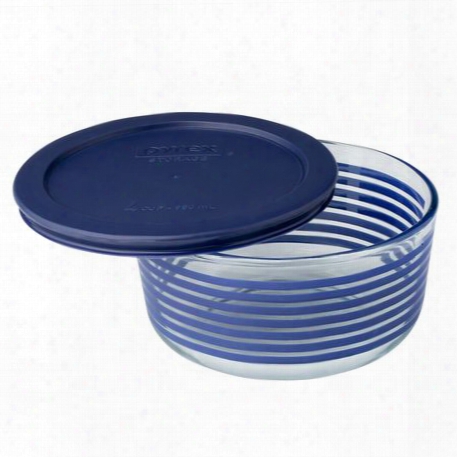 Simply Store 4 Cup Blue Lane Storage Dish W/ Lid