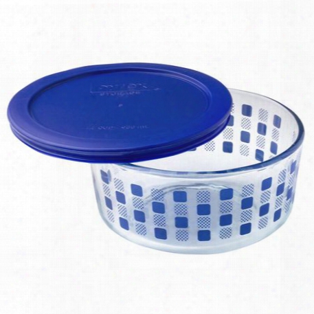 Simply Store 4 Cup Blue Squared Storage Dish W/ Lid