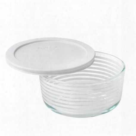 Simply Store 4 Cup White Lane Storage Dish W/ Lid