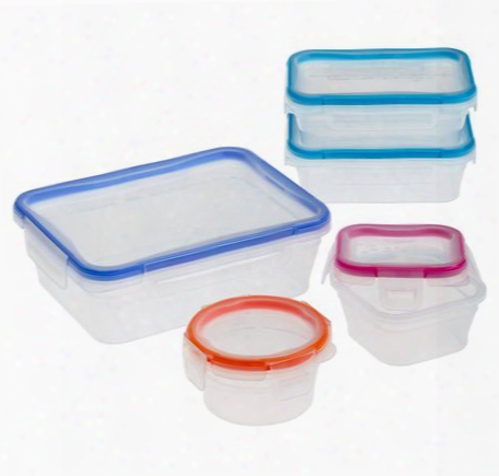 Total Solution␞ Plastic Food Storage 10-pc Set