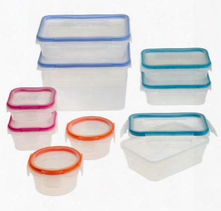 Total Solution␞ Plastic Food Storage 18-pc Set