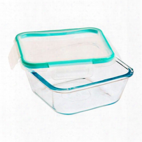 Total Solution␞ Pyrex Glass Food Storage 4 Cup, Square