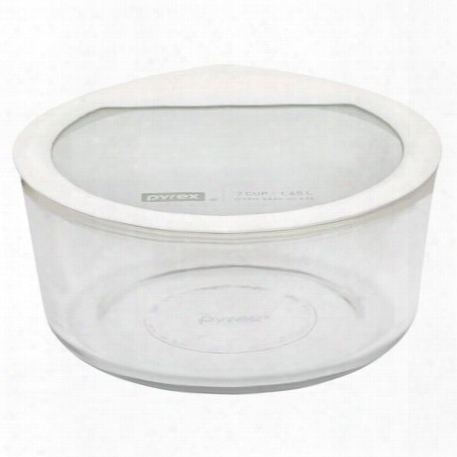 Ultimate 7 Cup Round Storage Dish, White